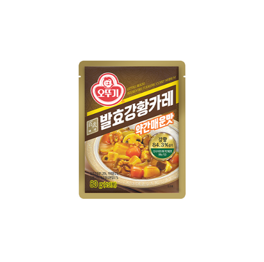 오뚜기 백세발효강황카레 약간매운맛 80G (1BOX-40EA)